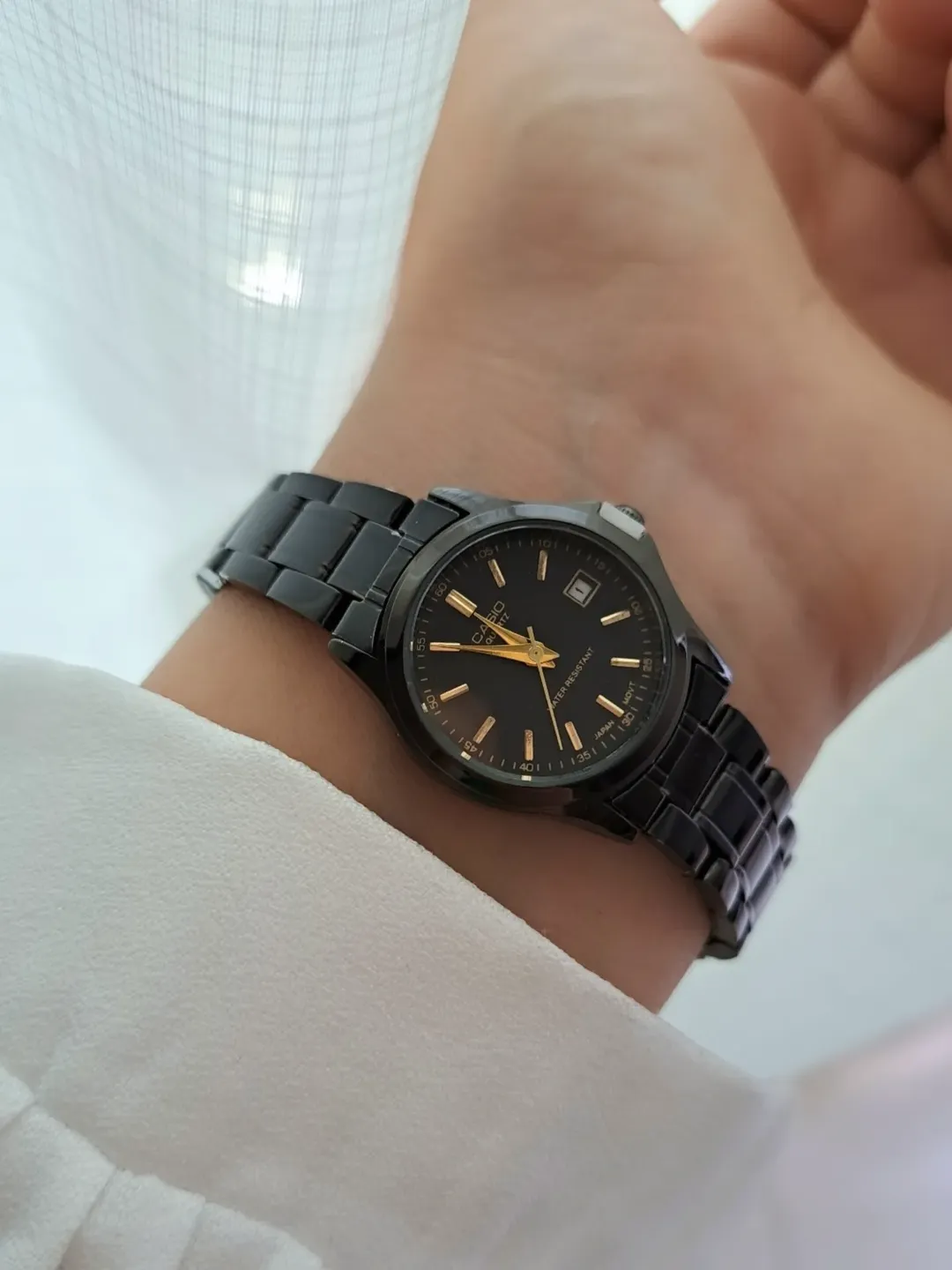 ساعت فول مشکی کاسیو